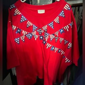 Chic Soul Vibrant Red Flag Banner Top